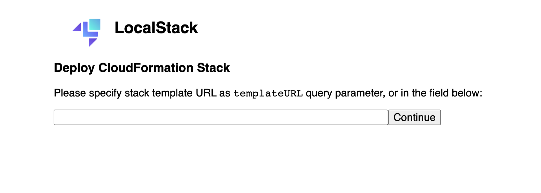 Local CloudFormation UI in LocalStack